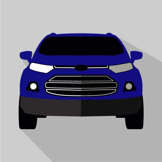 660x660 Car Model Ford Ecosport Vector
