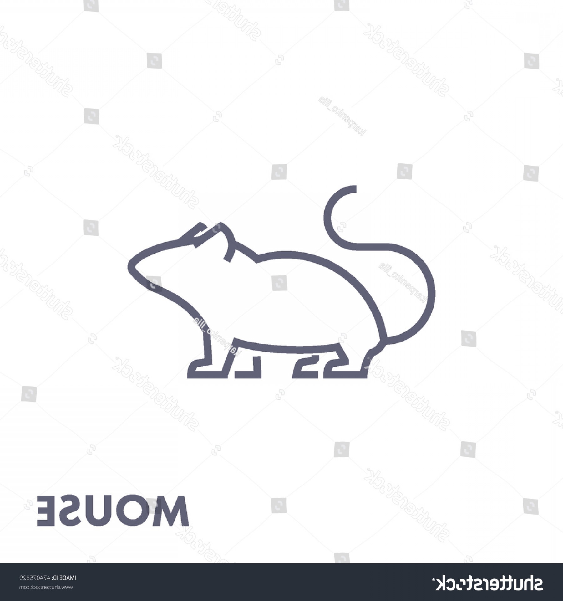 1800x1920 Line Vector Figure Mouse Outline Forest Orangiausa
