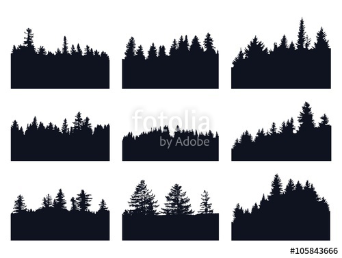 Forest Outline Vector at GetDrawings | Free download