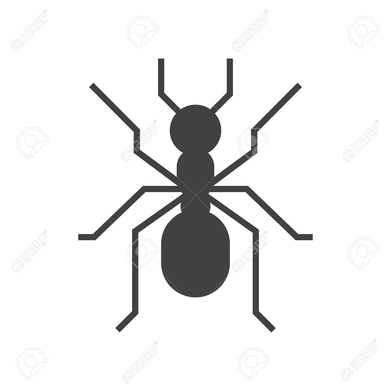 1300x1300 62920241 Forest Ant Vector Outline Icon Garden Insect Silhouette 0