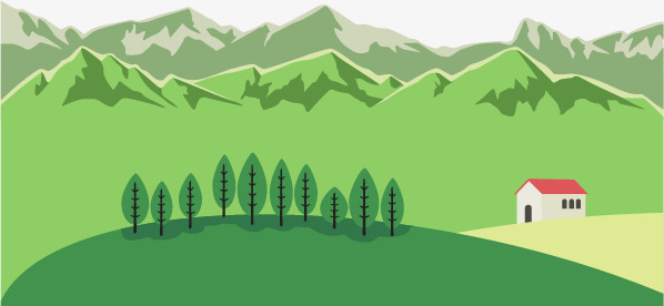 598x276 Vector Forest, Forest Vector, Mountains, Vector Png And Vector For