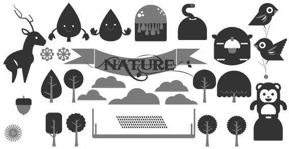 568x294 Happy Forest Vector Pack 123freevectors
