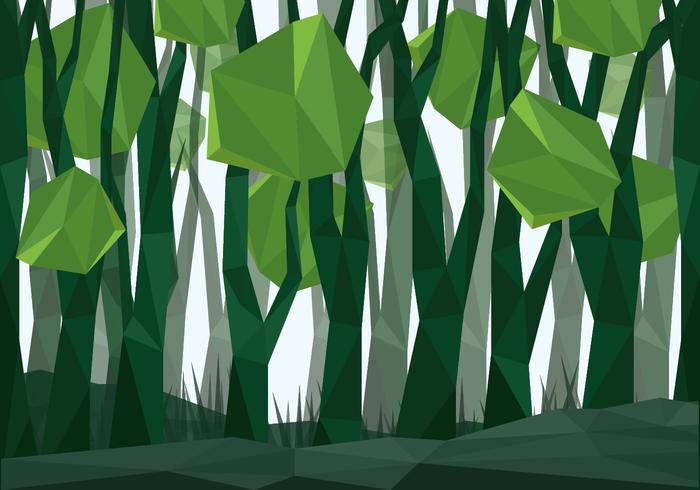 700x490 Vector Low Poly Forest