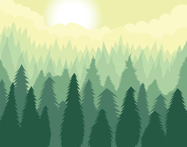 624x490 Abstract Forest Illustration