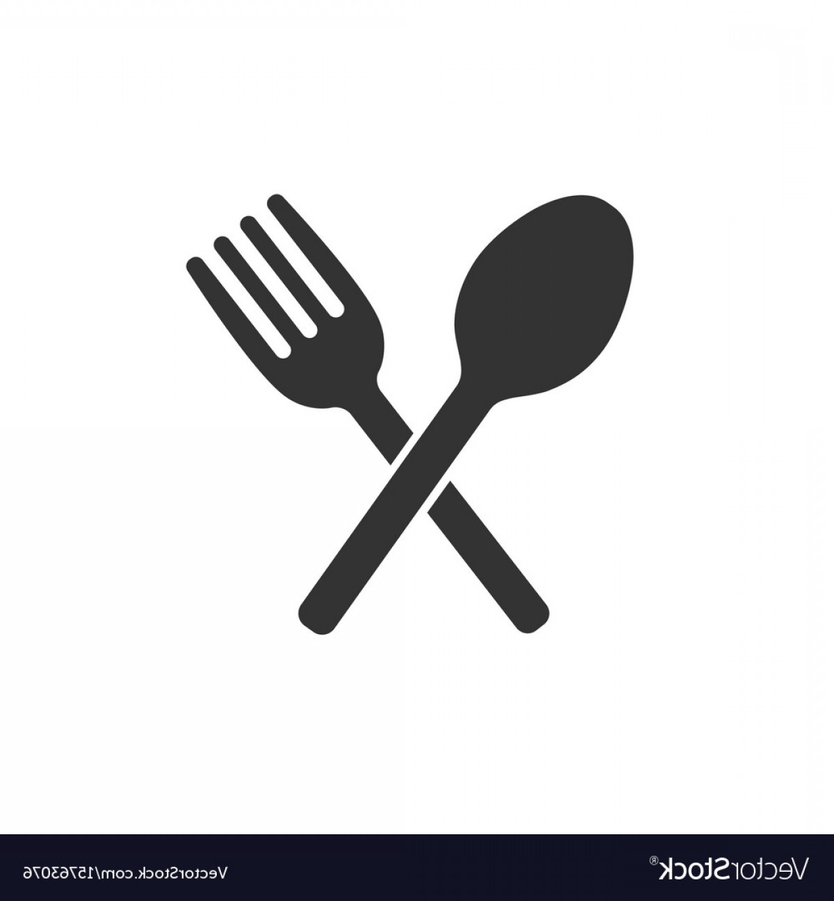 1200x1296 Crossed Fork And Spoon Icon Vector Shopatcloth