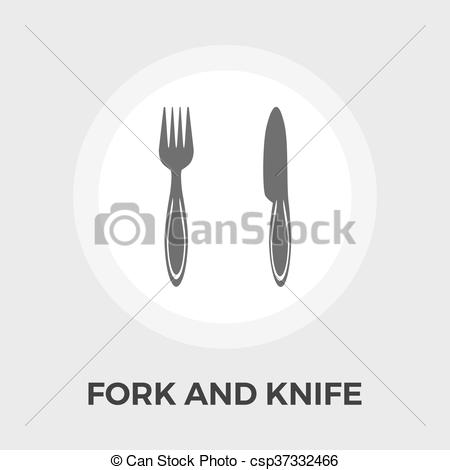 450x470 Knife And Fork Vector Flat Icon. Knife And Fork Icon Vector