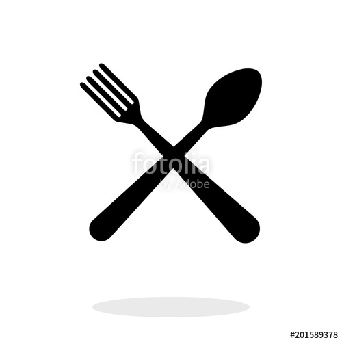500x500 Spoon And Fork Vector Icon Stock Image And Royalty Free Vector