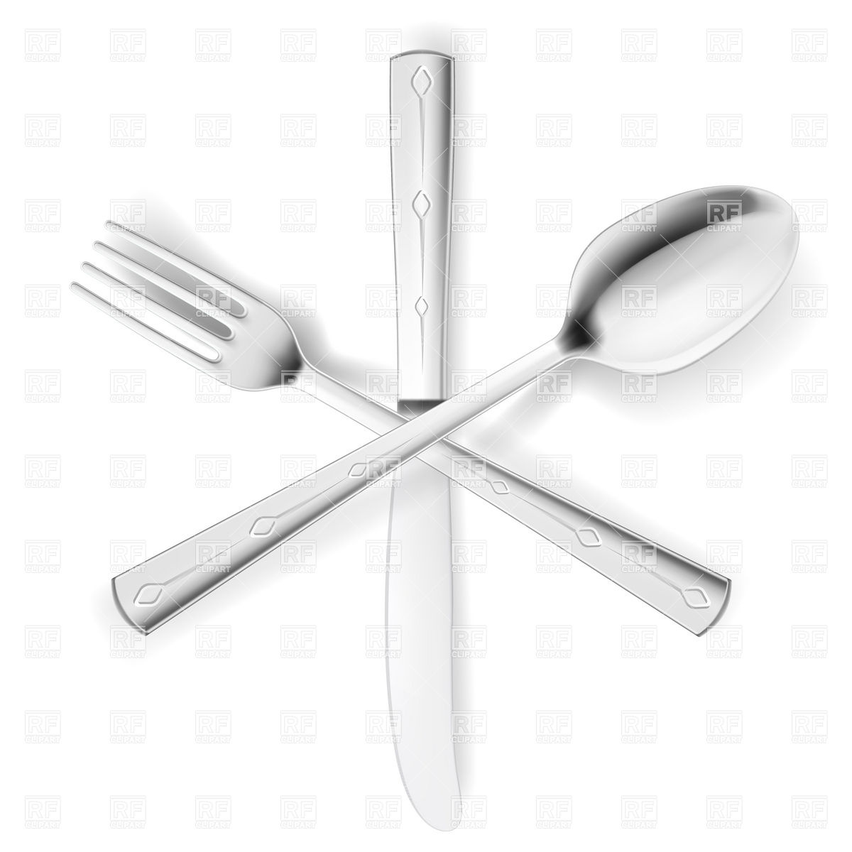 1200x1200 Crossed Fork, Spoon And Knife Vector Image Vector Artwork Of