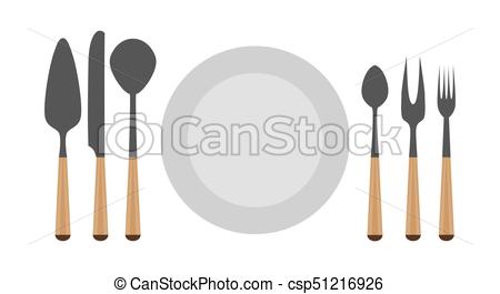 450x265 Cutlery Set Fork Vector Spoon Knife Isolated Kitchen Illustration