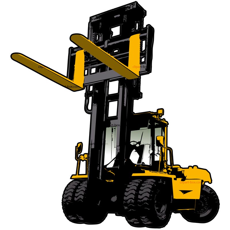 Forklift Clipart Vector Black Forklift Clipart Icon B - vrogue.co