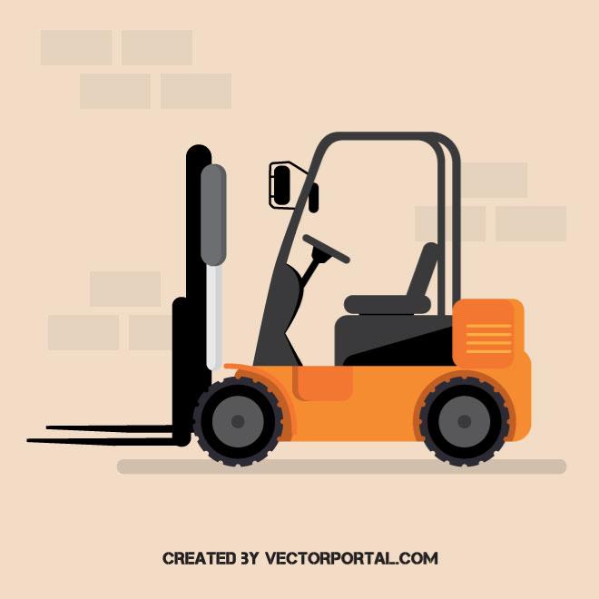 660x660 Forklift Vector Graphics