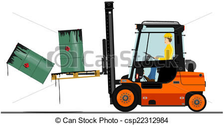 450x251 Forklift With A Pallet Of Barrels.