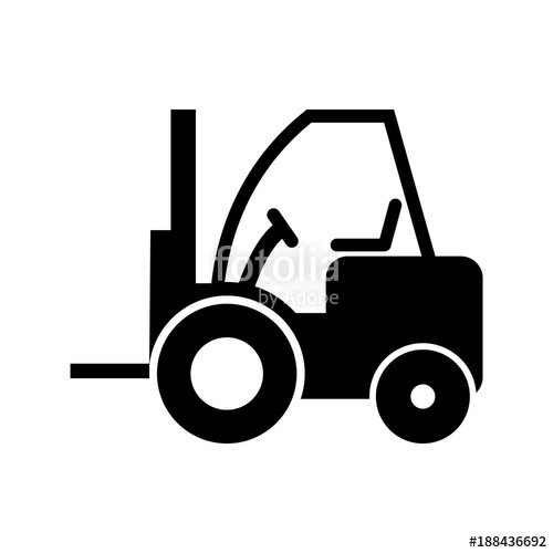 500x500 Forklift Vector Icon Stock Image And Royalty Free Vector Files On
