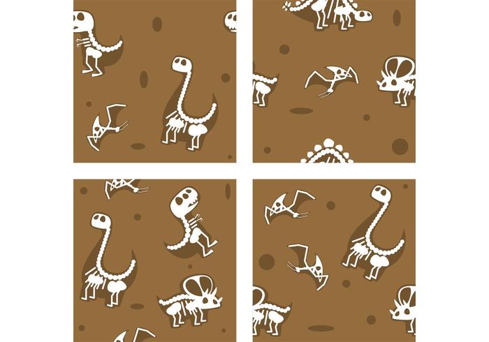 700x490 Dinosaur Fossil Vector Backgrounds