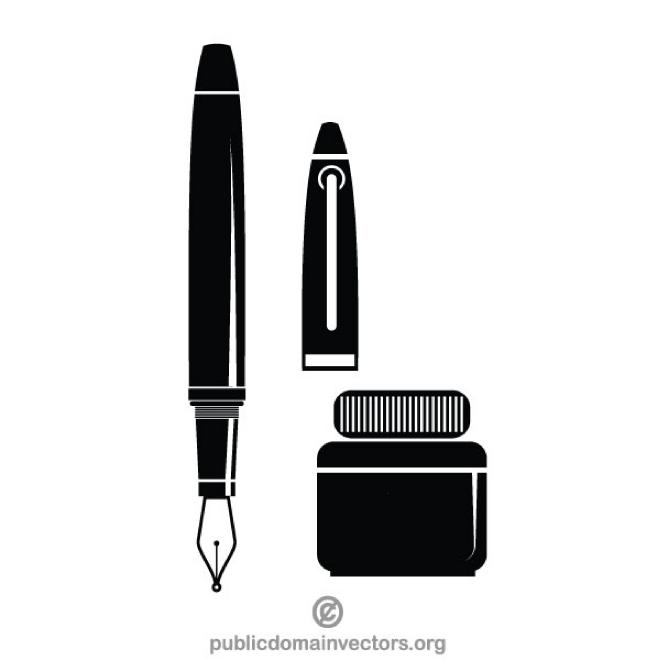 660x660 Fountain Pen Vector Image