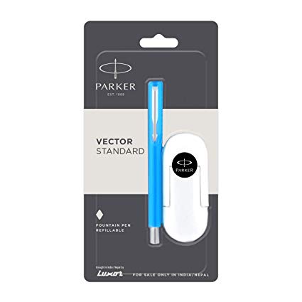 425x425 Parker Vector 9000023209 Standard Fountain Pen Chrome Trim Fine