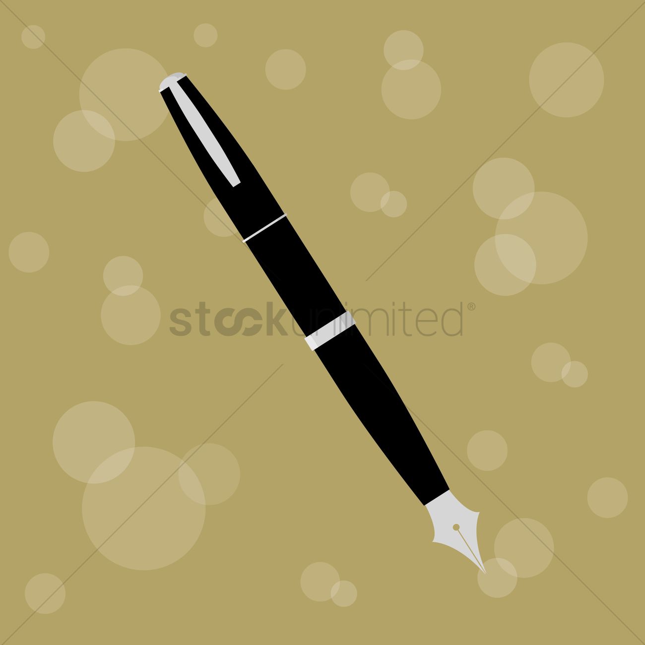 1300x1300 Free Fountain Pen Vector Image