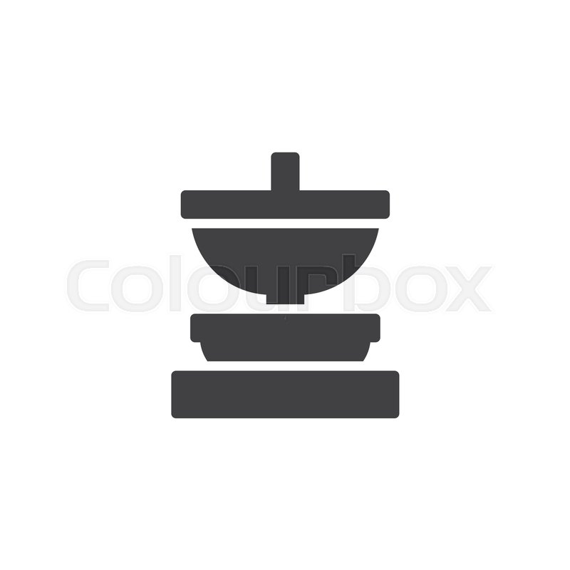 800x800 Fountain Vector Icon. Filled Flat Sign For Mobile Concept And Web