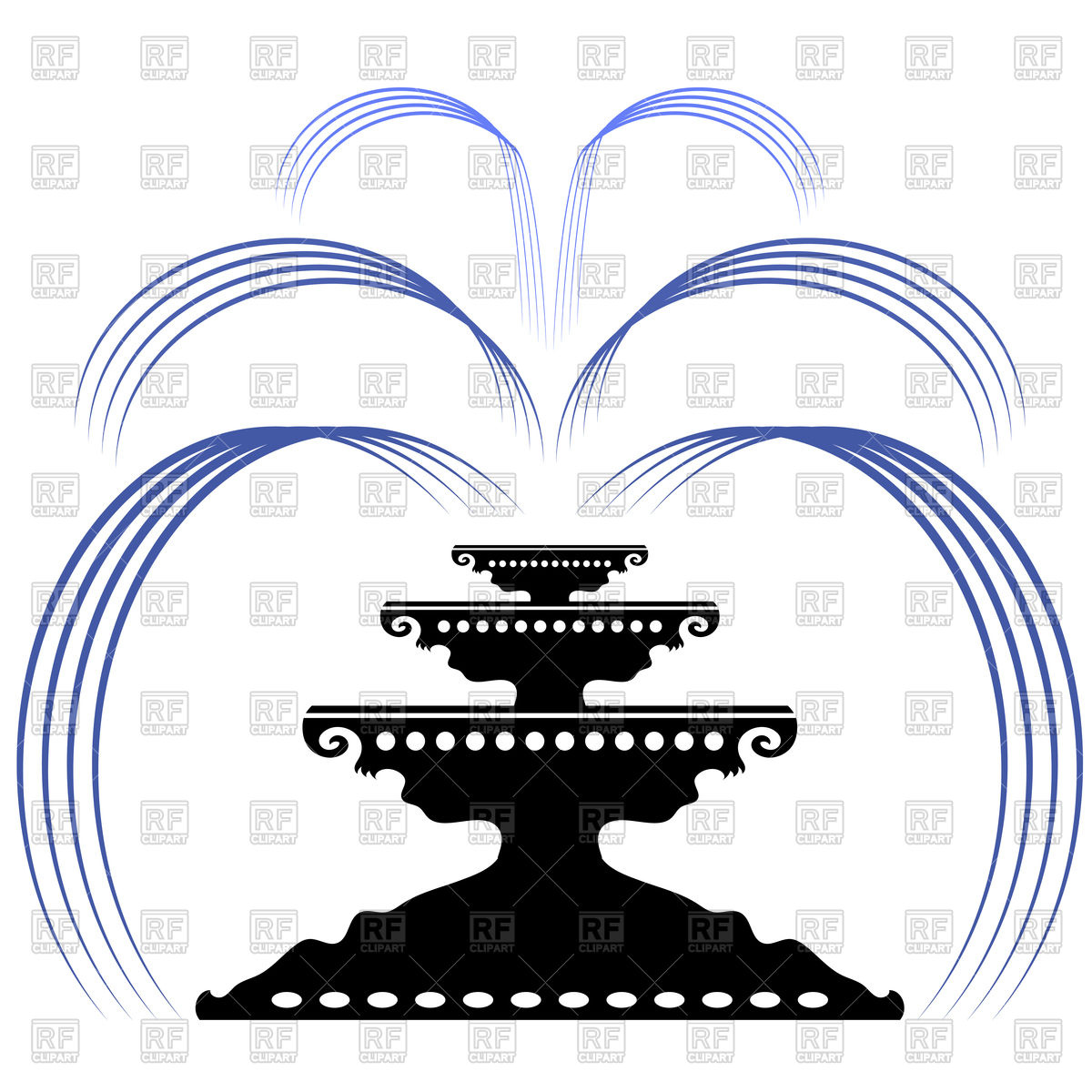 1200x1200 Retro Fountain Vector Image Vector Artwork Of Objects Valeo5