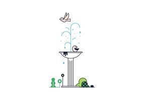 286x200 Water Fountain Free Vector Art