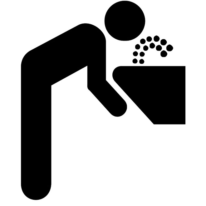 660x660 Drinking Fountain Vector Sign