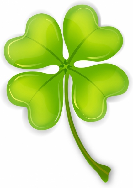 424x600 Four Leaf Clover Free Vector In Adobe Illustrator Ai ( .ai