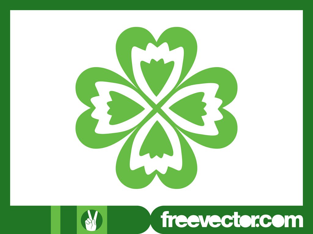 1024x765 Four Leaf Clover Graphics Vector Art Amp Graphics