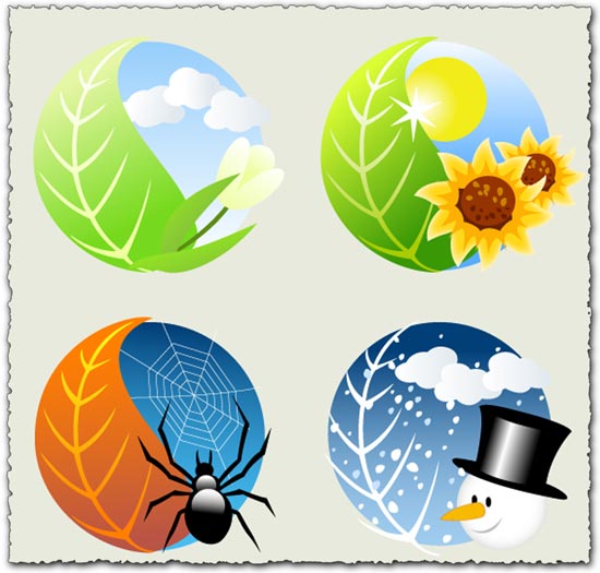 550x525 Season Vector Eps Vectors For Download