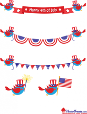 180x234 Free 4th Of July Banner Clipart And Vector Graphics