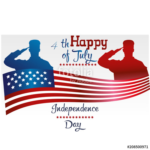 500x500 Happy Independence Day United States Of America. 4th Of July
