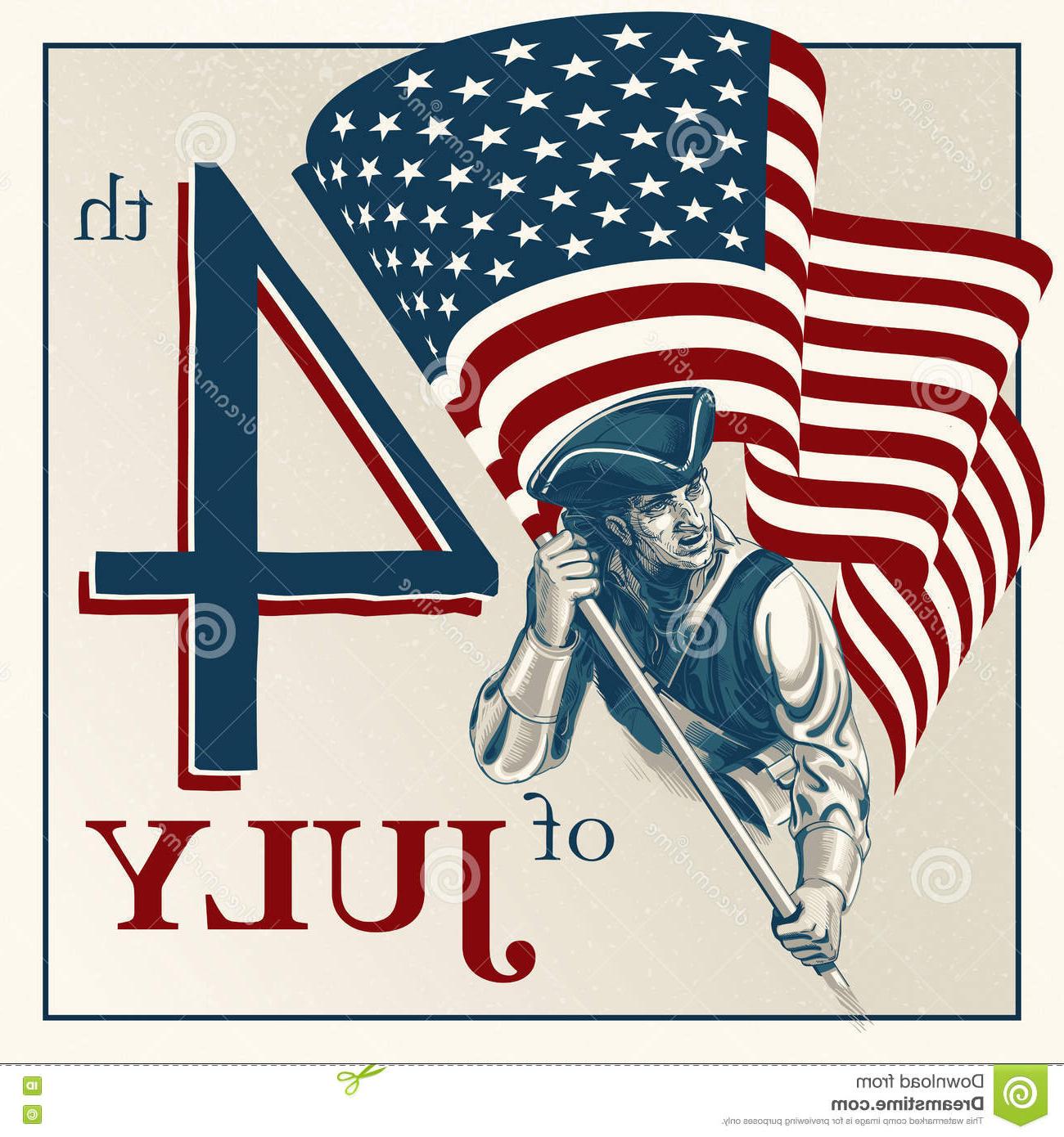 1300x1390 Best Hd Independence Day Fourth July Vector Vintage Illustration