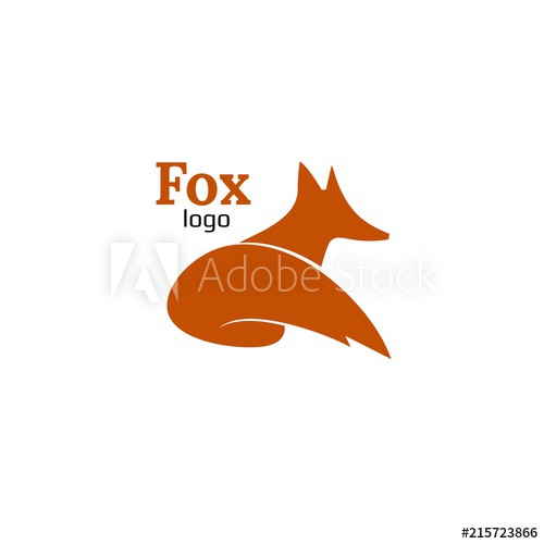 500x500 Vector. Fox. Business Icon For The Company. Logo For Pet Shop