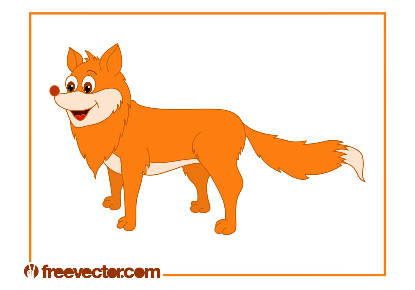 1400x980 Fox Tail Free Vector Art