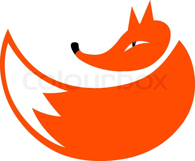 800x661 Fox Silhouette For Your Design Stock Vector Colourbox