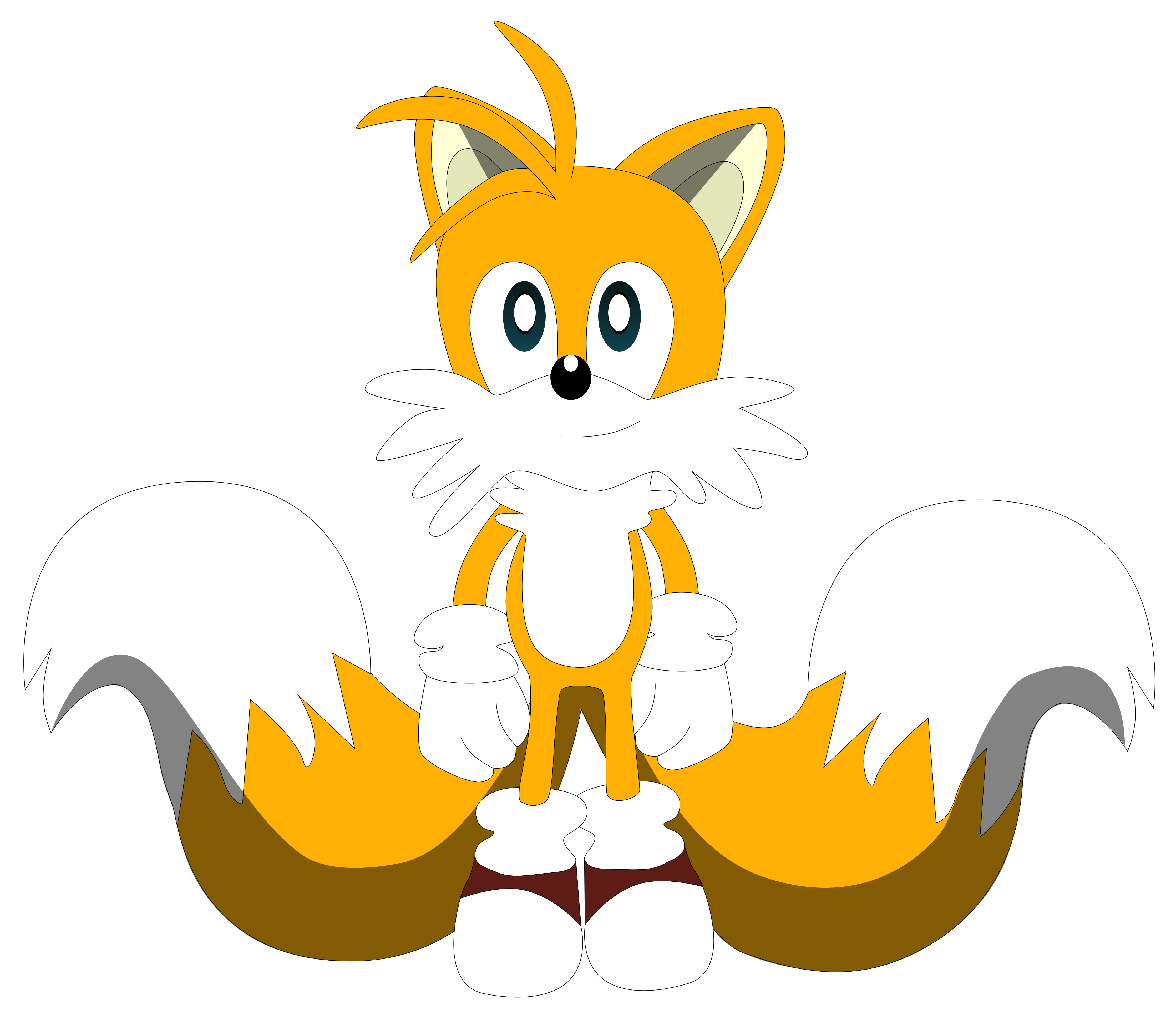 4472x3860 My First Vector Of Miles Tails Prower. By Flutterflyraptor On