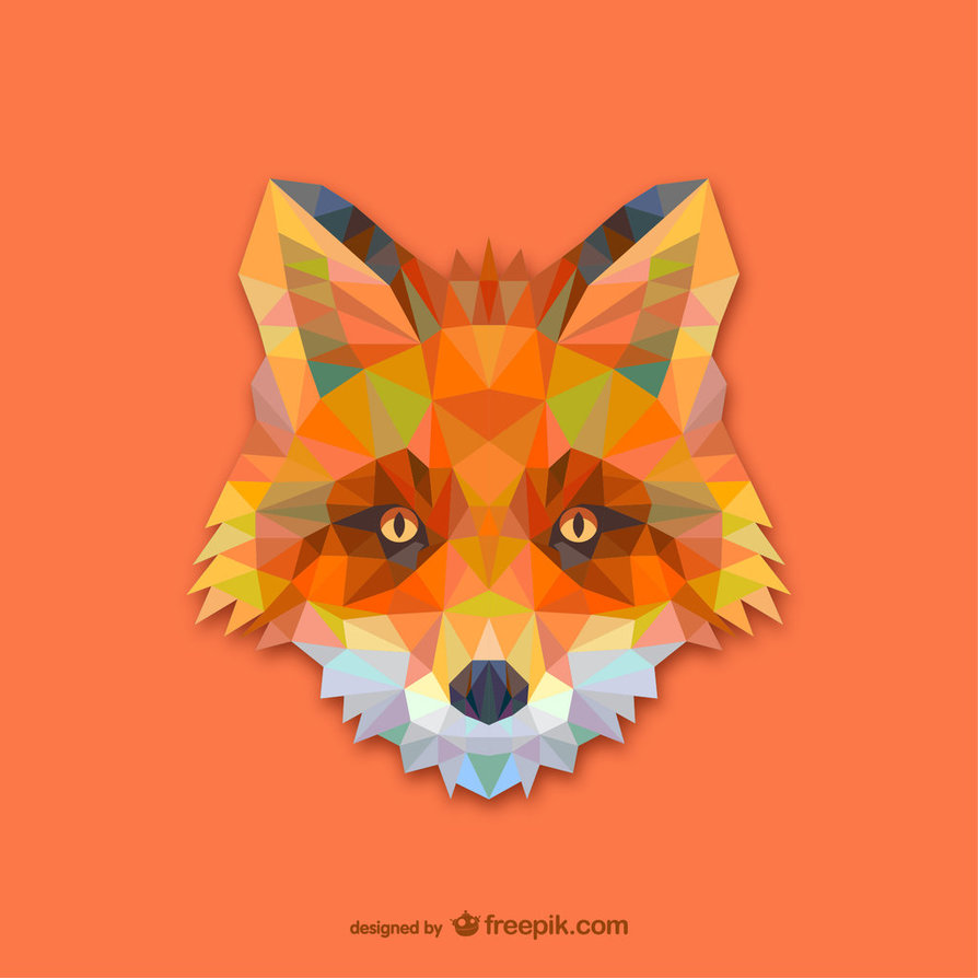 894x894 Triangle Fox (Vector) By Hundredmelanie