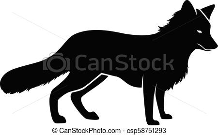 450x279 Fox Silhouette Vector.