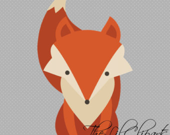 340x270 Red Fox Clipart Vector