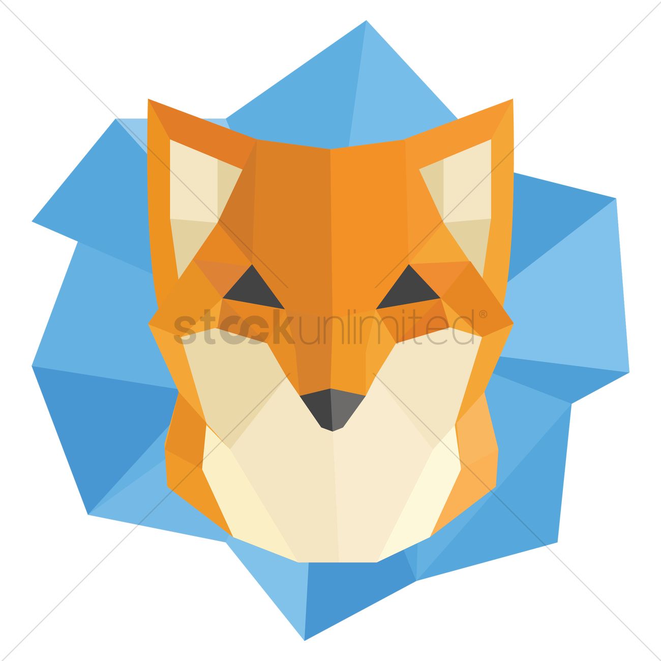 1300x1300 Free Fox Vector Image