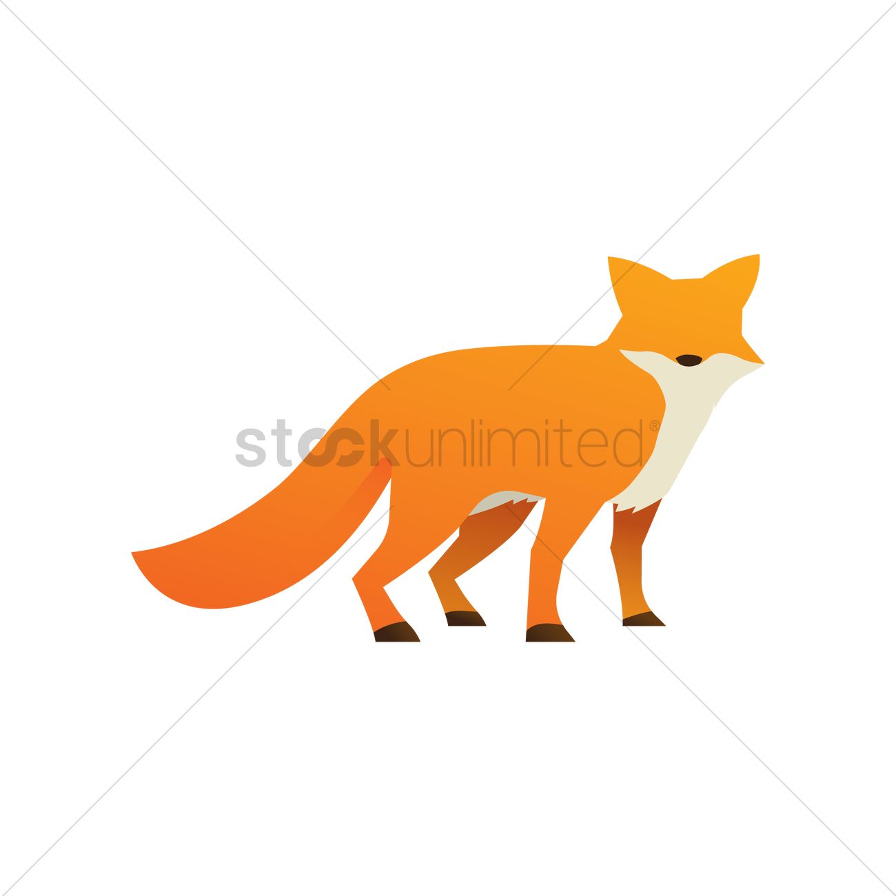 1300x1300 Free Fox Vector Image