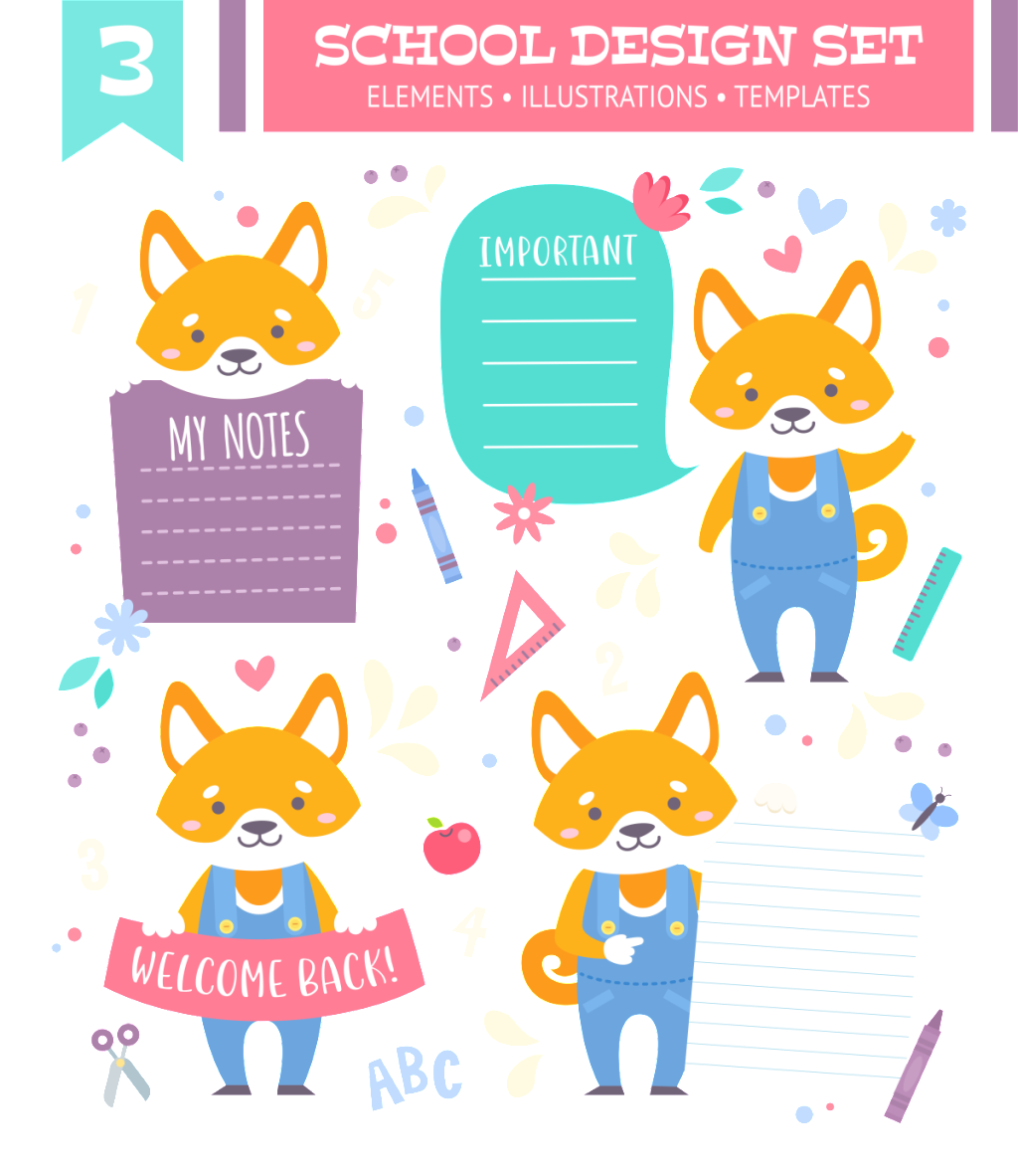 1024x1182 Cartoon Fox Vector Free Download Eps Files