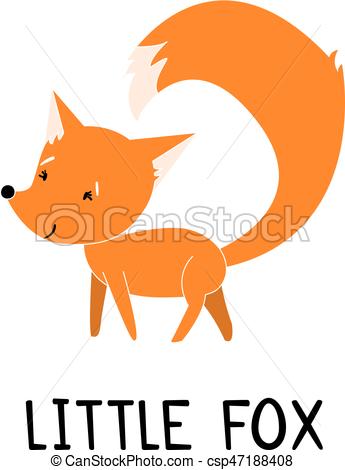 345x470 Cute Little Fox Vector Illustration For Your Design Eps10.