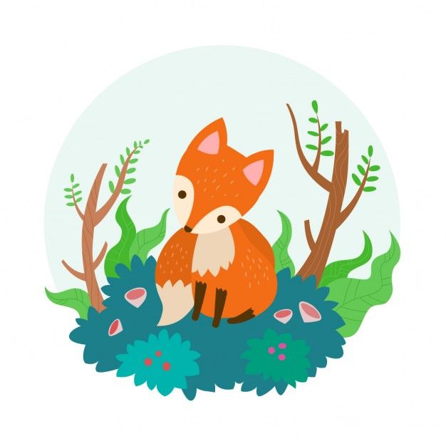 626x626 Flat Fox Vector Free Download Foxes Vector Free