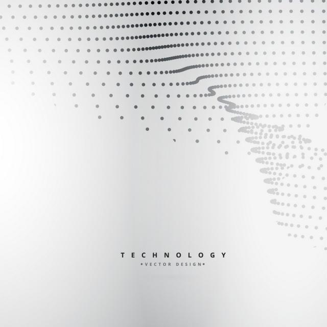 640x640 Fractal Dots Mesh Wave Vector Design Illustration, Background