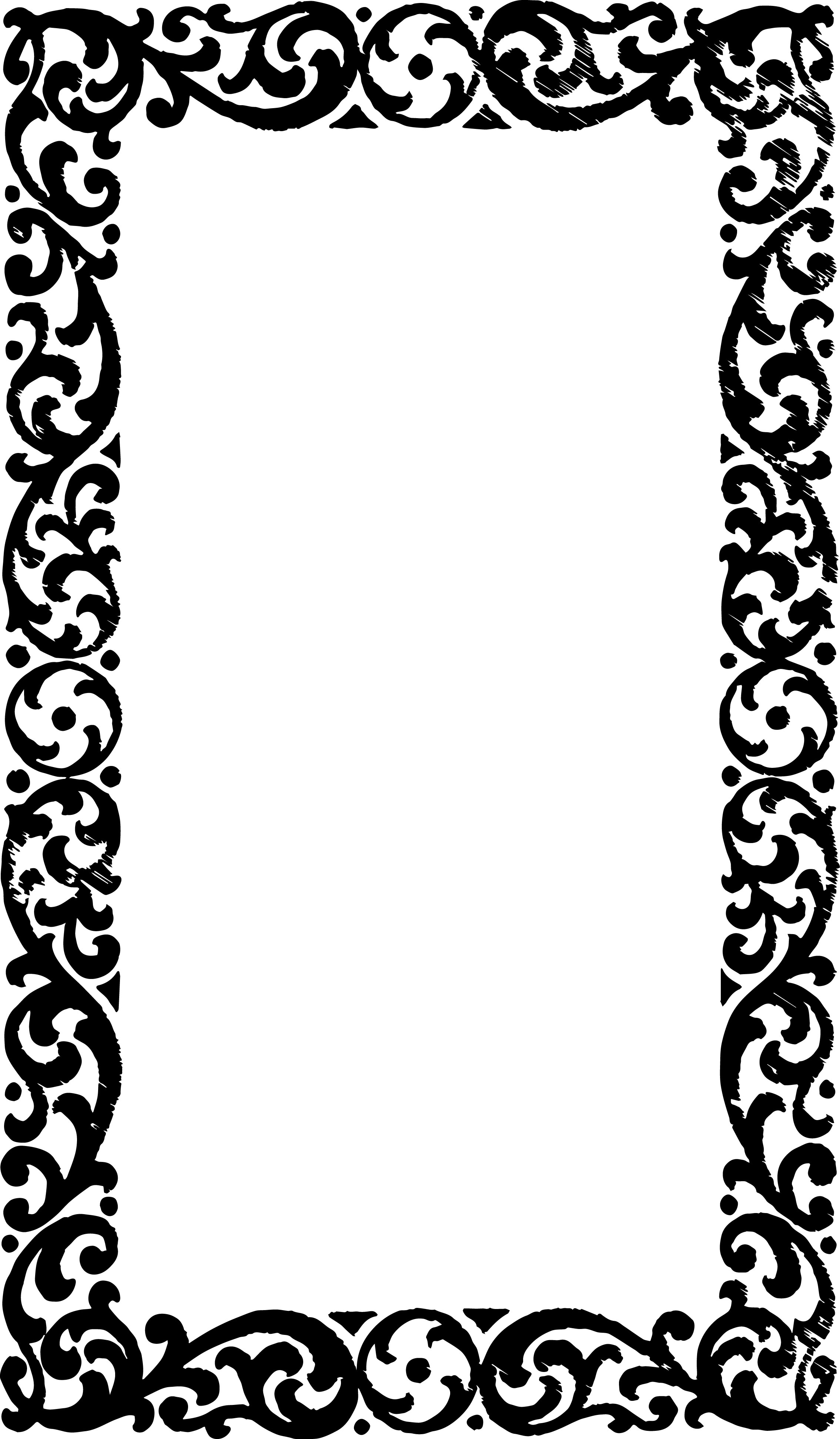 2269x3885 Free Vector Art Amp Clipart Vintage Frame Border Oh So Nifty