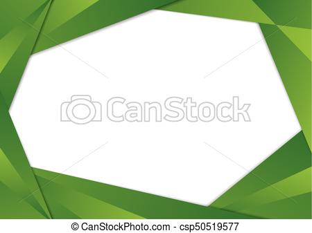 450x337 Green Triangle Frame Border. Green Gradient Triangle Frame Border