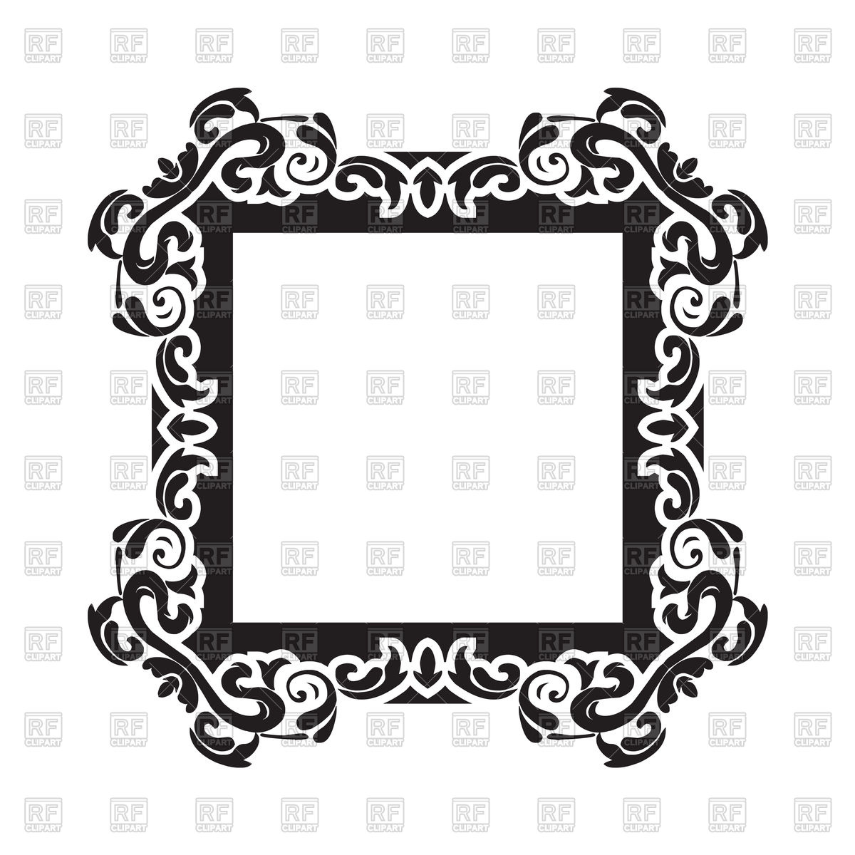 1200x1200 Vintage Frame Border Vector Image Vector Artwork Of Borders And