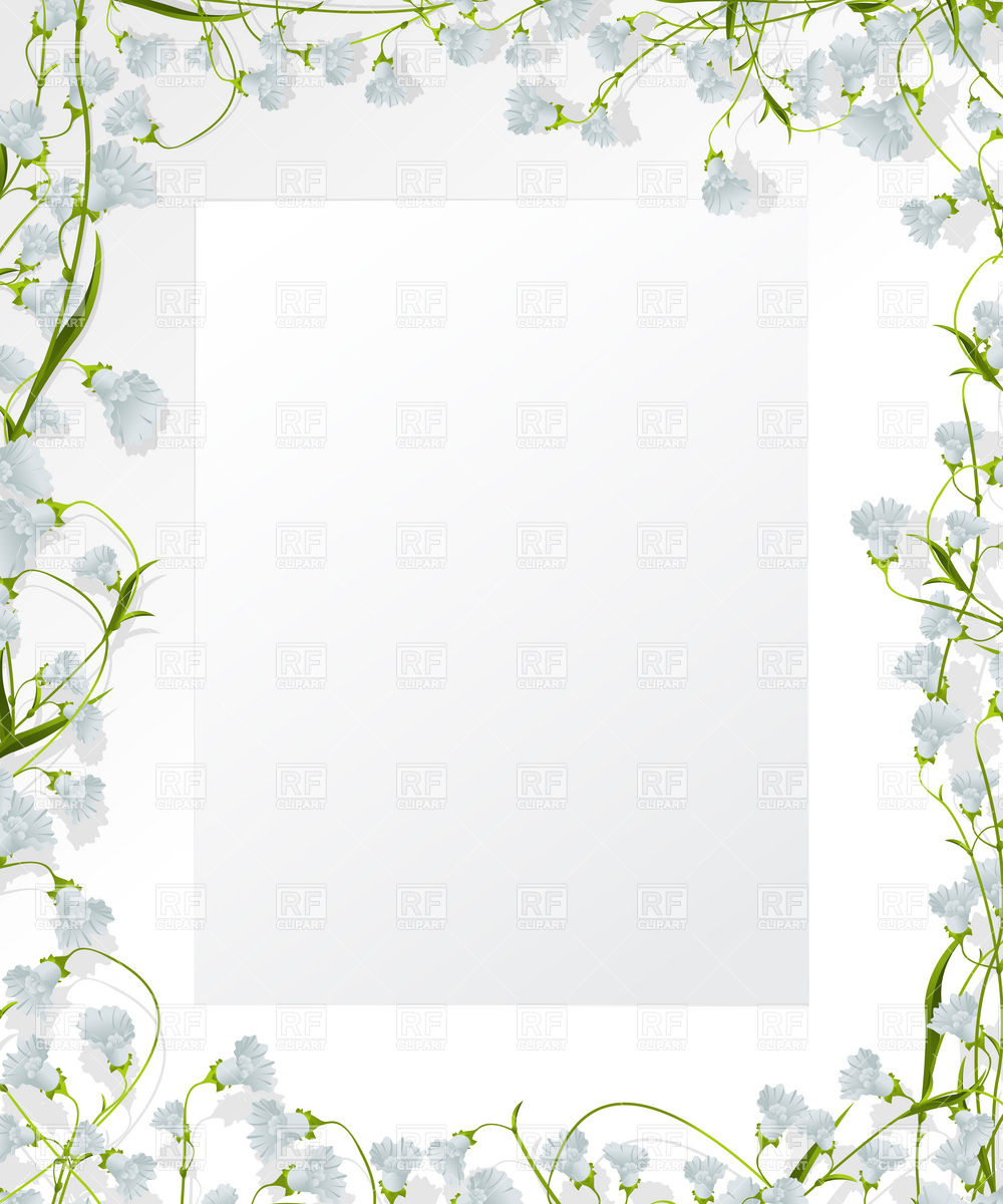 1000x1200 Decorative Floral Frame Design Vector Image Vector Artwork Of