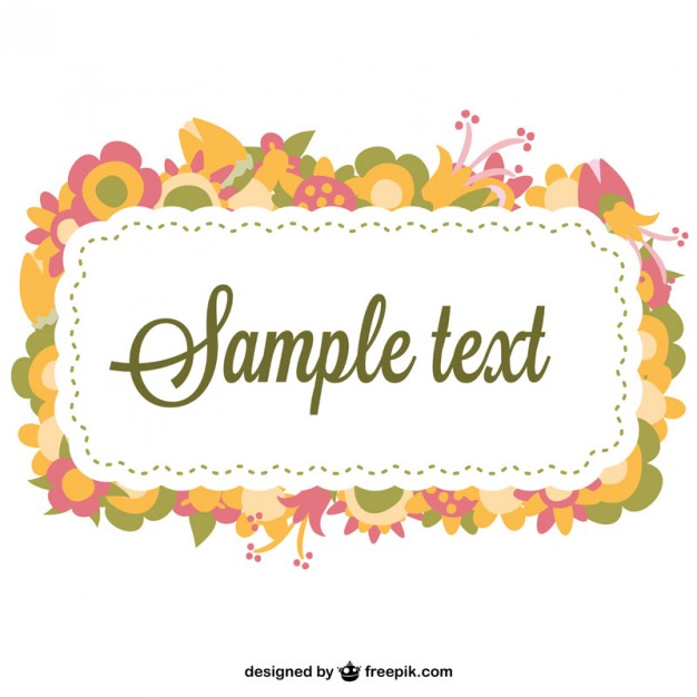 626x626 Flower Vector Frame Design Vector Free Vector Download In .ai