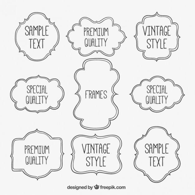 626x626 Vector Frames Free